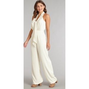NWT Lauren James Farrah Tie Jumpsuit in Ivory